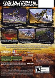 Box back cover for Mtx Mototrax on the Microsoft Xbox.