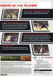 Box back cover for NCAA College Basketball 2K3 on the Microsoft Xbox.