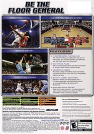 Box back cover for NCAA March Madness 2005 on the Microsoft Xbox.