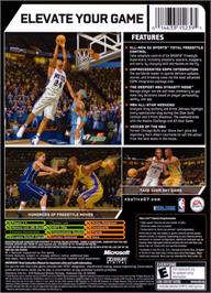 Box back cover for Nba Live 07 on the Microsoft Xbox.