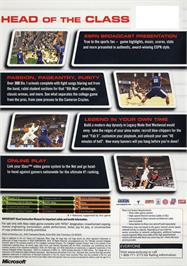 Box back cover for Ncaa College Basketball 2k3 on the Microsoft Xbox.
