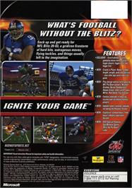 Box back cover for Nfl Blitz 2003 on the Microsoft Xbox.
