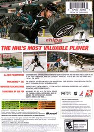 Box back cover for Nhl 2k7 on the Microsoft Xbox.