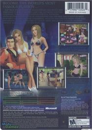 Box back cover for Playboy - The Mansion on the Microsoft Xbox.