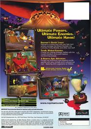 Box back cover for Rayman 3: Hoodlum Havoc on the Microsoft Xbox.