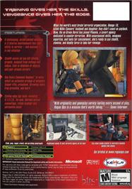 Box back cover for Rogue Ops on the Microsoft Xbox.