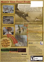 Box back cover for Secret Weapons Over Normandy on the Microsoft Xbox.