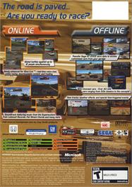 Box back cover for Sega Gt Online on the Microsoft Xbox.