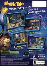 Box back cover for Shark Tale on the Microsoft Xbox.