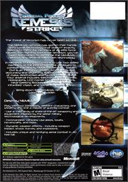 Box back cover for Special Forces: Nemesis Strike on the Microsoft Xbox.