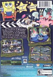 Box back cover for Spongebob Squarepants - Lights, Camera, Pants! on the Microsoft Xbox.