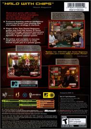 Box back cover for Stacked With Daniel Negreanu on the Microsoft Xbox.