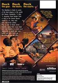 Box back cover for Street Hoops on the Microsoft Xbox.