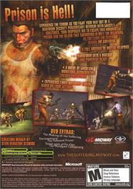 Box back cover for Suffering, The on the Microsoft Xbox.