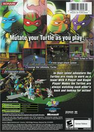 Box back cover for Teenage Mutant Ninja Turtles 3 - Mutant Nightmare on the Microsoft Xbox.