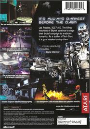 Box back cover for Terminator - Un Autre Futur, The on the Microsoft Xbox.