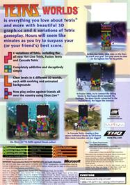 Box back cover for Tetris Worlds on the Microsoft Xbox.