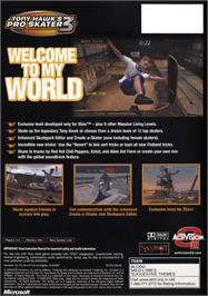 Box back cover for Tony Hawk's Pro Skater 3 on the Microsoft Xbox.