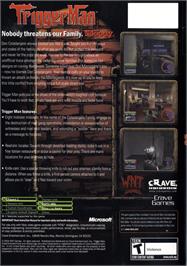 Box back cover for Trigger Man on the Microsoft Xbox.