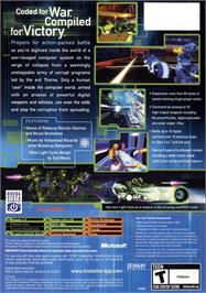Box back cover for Tron 2.0 - Killer App on the Microsoft Xbox.