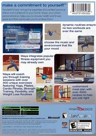 Box back cover for Yourself!Fitness on the Microsoft Xbox.