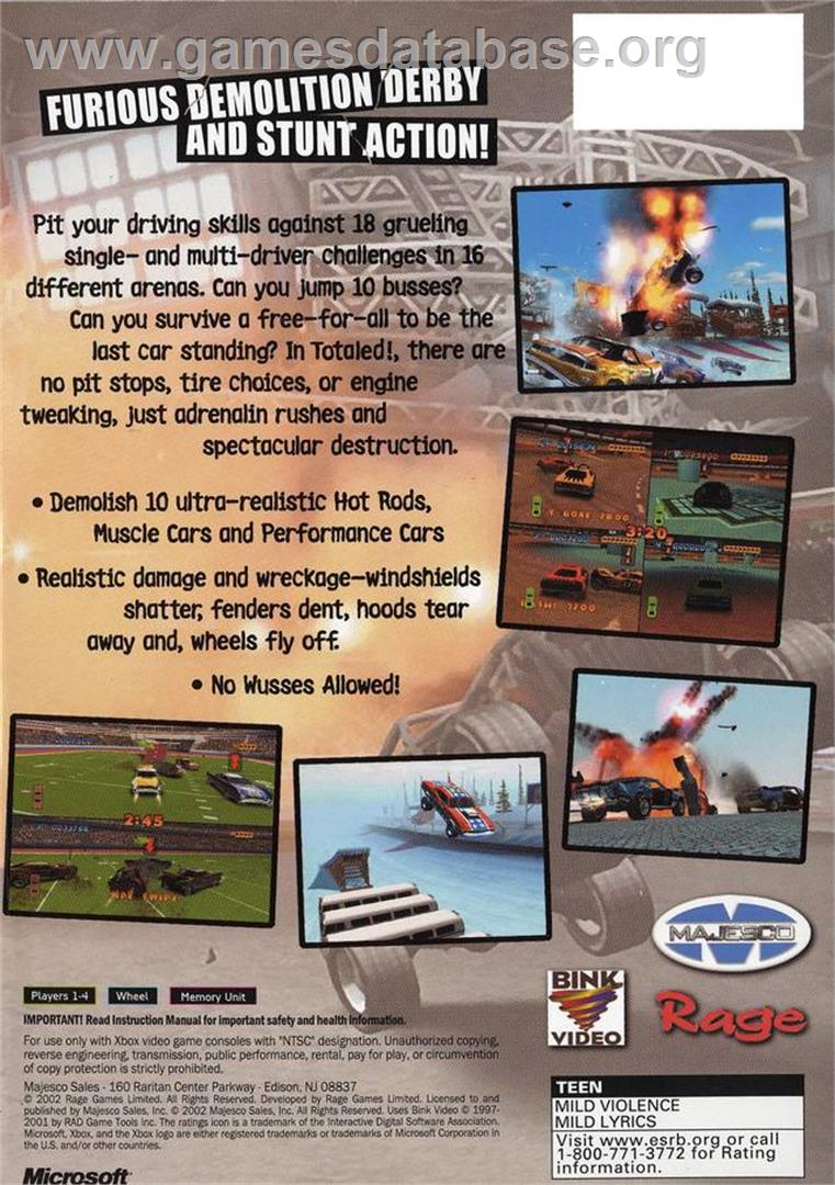 Crash - Microsoft Xbox - Artwork - Box Back