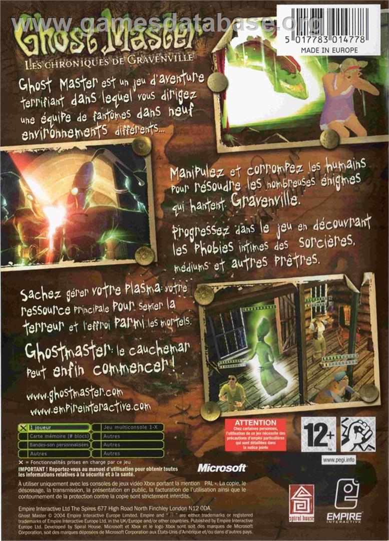 Ghost Master: The Gravenville Chronicles - Microsoft Xbox - Artwork - Box Back