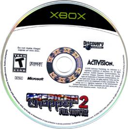 Artwork on the CD for American Chopper 2: Full Throttle on the Microsoft Xbox.