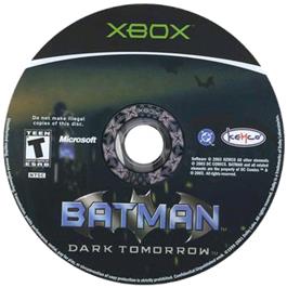 Artwork on the CD for Batman - Dark Tomorrow on the Microsoft Xbox.