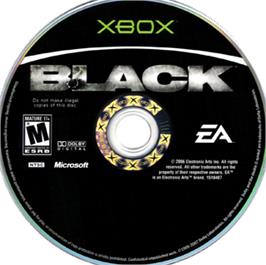 Artwork on the CD for Black on the Microsoft Xbox.