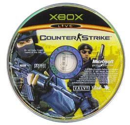 Artwork on the CD for Counter-Strike on the Microsoft Xbox.
