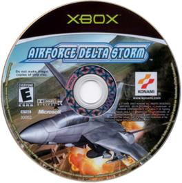 Artwork on the CD for Deadly Skies on the Microsoft Xbox.