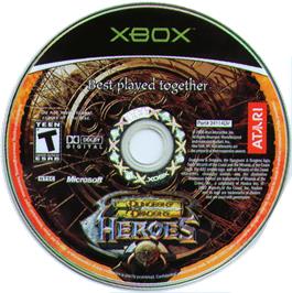 Artwork on the CD for Dungeons And Dragons - Heroes on the Microsoft Xbox.