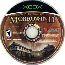 Artwork on the CD for Elder Scrolls 3, The - Morrowind on the Microsoft Xbox.