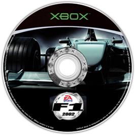 Artwork on the CD for F1 2002 on the Microsoft Xbox.