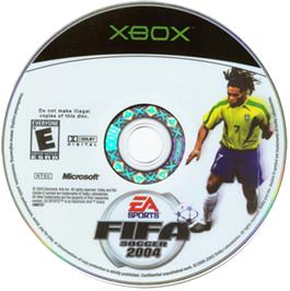 Artwork on the CD for FIFA Football 2004 on the Microsoft Xbox.