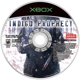 Artwork on the CD for Fahrenheit on the Microsoft Xbox.