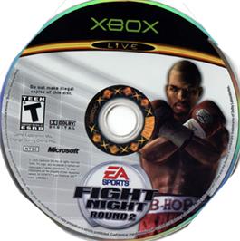 Artwork on the CD for Fight Night Round 2 on the Microsoft Xbox.