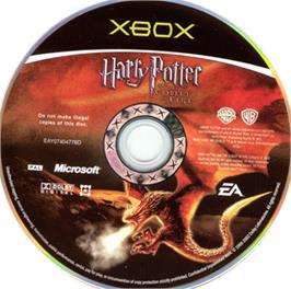 Artwork on the CD for Harry Potter and the Goblet of Fire on the Microsoft Xbox.