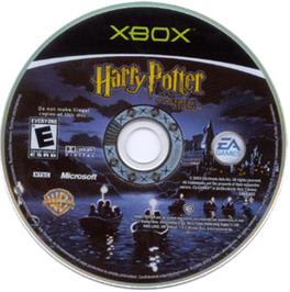 Artwork on the CD for Harry Potter and the Sorcerer's Stone on the Microsoft Xbox.