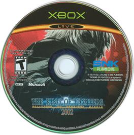 Artwork on the CD for King of Fighters 2002/2003 on the Microsoft Xbox.