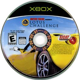 Artwork on the CD for Lotus Challenge on the Microsoft Xbox.