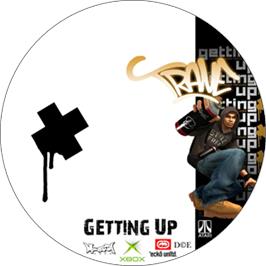 Artwork on the CD for Marc Ecko's Getting Up: Contents Under Pressure (Limited Edition) on the Microsoft Xbox.