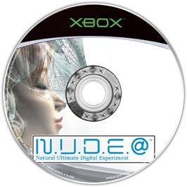 Artwork on the CD for N.u.d.e.@ - Natural Ultimate Digital Experiment on the Microsoft Xbox.