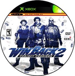 Artwork on the CD for Operation WinBack 2 - Project Poseidon on the Microsoft Xbox.