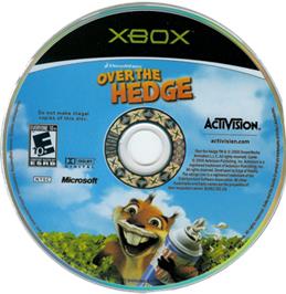Artwork on the CD for Over The Hedge on the Microsoft Xbox.