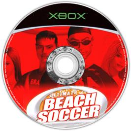 Artwork on the CD for Pro Beach Soccer on the Microsoft Xbox.