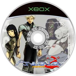 Artwork on the CD for Psyvariar 2 on the Microsoft Xbox.
