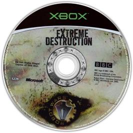 Artwork on the CD for Robot Wars - Extreme Destruction on the Microsoft Xbox.