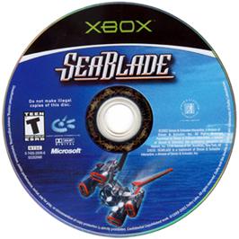 Artwork on the CD for Seablade on the Microsoft Xbox.